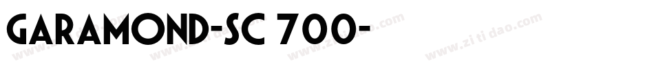 garamond-sc 700字体转换